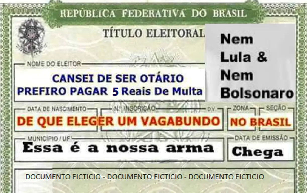 Não Votar e Pagar a Multa